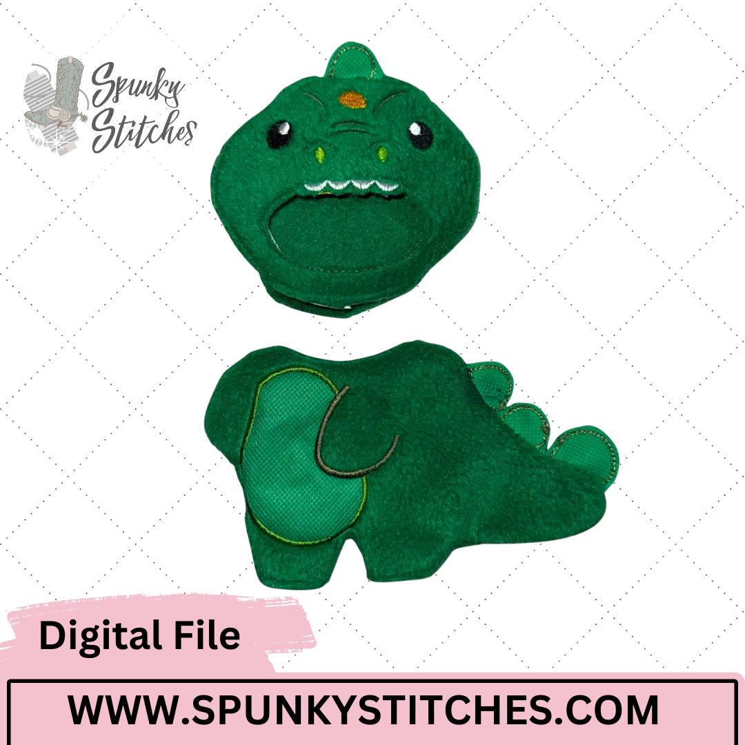 dino labubu costume embroidery file.