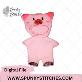 bubu pig costume embroidery file