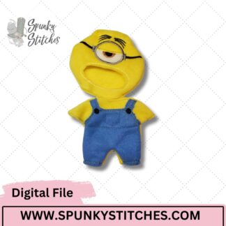 Bubu Monster Stuart Yellow Guy Costume Digital Embroidery File