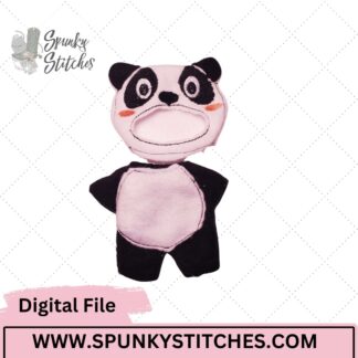bubu panda bear costume embroidery file