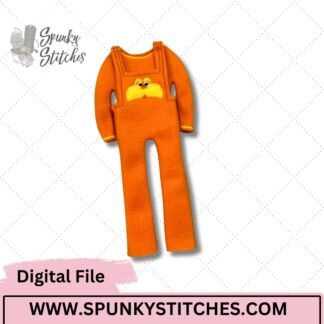 lorax overalls for elf embroidery file