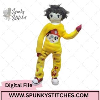 marshal elf outfit embroidery file