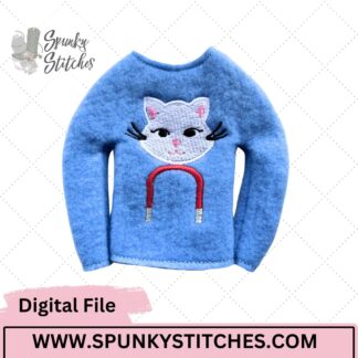 pussy magnet elf shirt for adults embroidery file