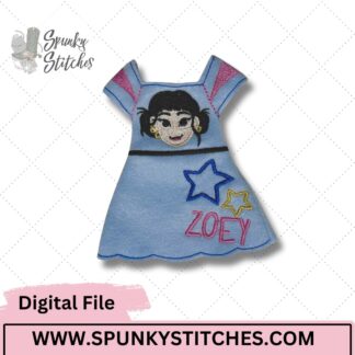 zoey elf dress embroidery file