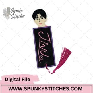 Jinu bookmark digital embroidery file