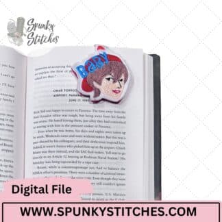 saja baby bookmark ITH embroidery file