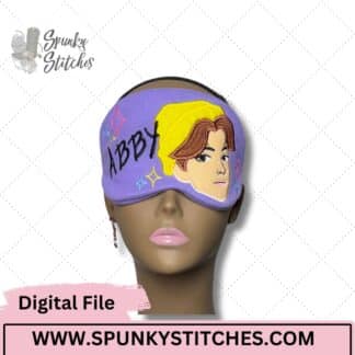 Abby ITH Sleep Mask Digital Embroidery File