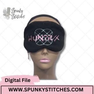 Huntrix ITH Sleep Mask Digital Embroidery File