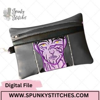 Demon Jinu ITH Zipper Bag Digital Embroidery File