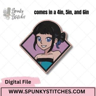 Zoey Patch Digital Embroidery File