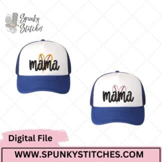 Baseball/Softball Mama Hat Digital Embroidery File