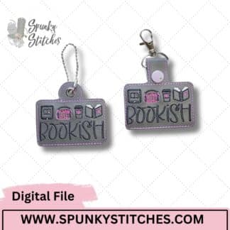 Bookish Icon Mom Key Fob and Zipper Pull