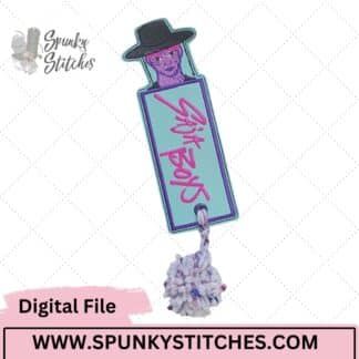 KPOP Jinu Demon Bookmark In The Hoop Fringe Embroidery File