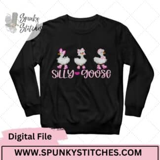 3 Silly Goose Fringe Embroidery Design